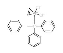 dichloroplatinum; ethene; triphenylphosphanium结构式