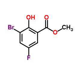 Methyl 3-bromo-5-fluoro-2-hydroxybenzoate Structure