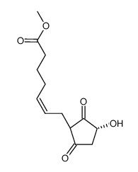 methyl (Z)-7-((3R)-3-hydroxy-2,5-dioxocyclopentyl)hept-5-enoate Structure