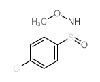 4-chloro-N-methoxy-benzenesulfinamide Structure