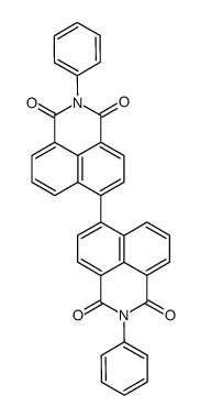 1,1'-Binaphthyl-4,4',5,5'-tetracarboxylic acid N,N-diphenyldiimide Structure