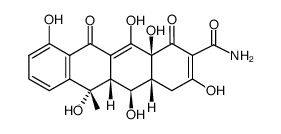 (4aR)-3,5c,6t,10,12,12a-hexahydroxy-6c-methyl-1,11-dioxo-(4ar,5ac,12ac)-1,4,4a,5,5a,6,11,12a-octahydro-naphthacene-2-carboxylic acid amide结构式
