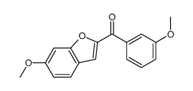 (6-methoxy-1-benzofuran-2-yl)-(3-methoxyphenyl)methanone Structure