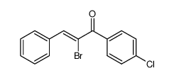 2-bromo-1-(4-chlorophenyl)-3-phenylprop-2-en-1-one结构式