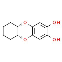 Dibenzo[b,e][1,4]dioxin-2,3-diol, 5a,6,7,8,9,9a-hexahydro-, (5aR,9aS)-rel- (9CI) Structure