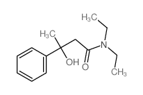 Benzenepropanamide,N,N-diethyl-b-hydroxy-b-methyl- Structure