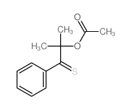 (2-methyl-1-phenyl-1-sulfanylidene-propan-2-yl) acetate结构式