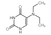 5-(二乙氨基)尿嘧啶结构式
