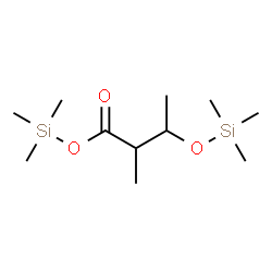 2-Methyl-3-[(trimethylsilyl)oxy]butanoic acid trimethylsilyl ester structure