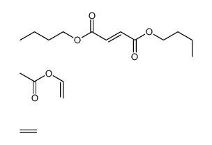 dibutyl (Z)-but-2-enedioate,ethene,ethenyl acetate Structure