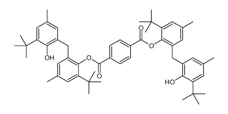bis[2-tert-butyl-6-[(3-tert-butyl-2-hydroxy-5-methylphenyl)methyl]-4-methylphenyl] benzene-1,4-dicarboxylate Structure