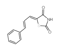 2,4-Thiazolidinedione, 5-(3-phenyl-2-propenylidene)-结构式