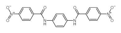 4-nitro-N-[4-[(4-nitrobenzoyl)amino]phenyl]benzamide结构式