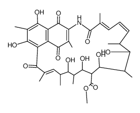 (10R)-10-Demethyl-21-hydroxy-10-methoxycarbonylprotostreptovaricin I Structure