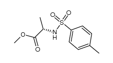 (S)-2-(4-甲基苯基磺酰胺基)丙酸甲酯结构式