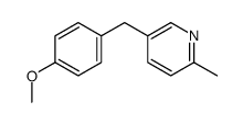 5-[(4-methoxyphenyl)methyl]-2-methylpyridine结构式