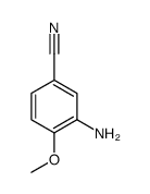 3-氨基-4-甲氧基苯甲腈结构式
