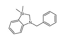 1-benzyl-3,3-dimethyl-2H-1,3-benzazasilole结构式