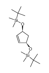cis-1,4-Bis(t-Butyldimethylsilyl)cyclopent-2-ene-1,4-diol结构式