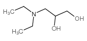 3-Diethylaminopropane-1,2-diol Structure