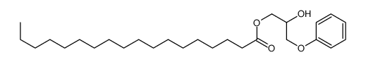 (2-hydroxy-3-phenoxypropyl) octadecanoate结构式