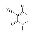 4-chloro-1-methyl-2-oxopyridine-3-carbonitrile结构式