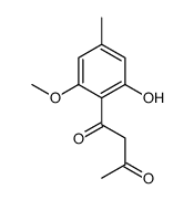 1-(2-hydroxy-6-methoxy-4-methylphenyl)butane-1,3-dione Structure