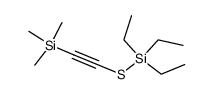 triethyl(((trimethylsilyl)ethynyl)thio)silane Structure