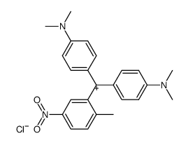 4',4''-bis-dimethylamino-2-methyl-5-nitro-tritylium, chloride Structure