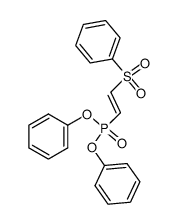 ((E)-2-Benzenesulfonyl-vinyl)-phosphonic acid diphenyl ester结构式
