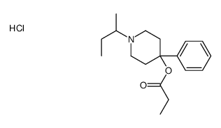 (1-butan-2-yl-4-phenylpiperidin-4-yl) propanoate,hydrochloride Structure