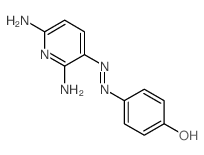 Phenol,4-[2-(2,6-diamino-3-pyridinyl)diazenyl]- Structure