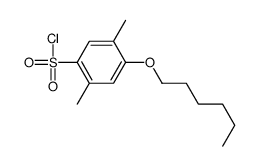 4-hexoxy-2,5-dimethylbenzenesulfonyl chloride Structure