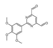 2-(3,4,5-trimethoxyphenyl)pyrimidine-4,6-dicarbaldehyde Structure