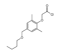 2-[4-(butoxymethyl)-2,6-dimethylphenoxy]acetyl chloride结构式