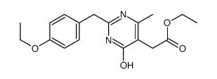ethyl 2-[2-[(4-ethoxyphenyl)methyl]-6-methyl-4-oxo-1H-pyrimidin-5-yl]acetate Structure