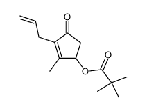 2,2-Dimethyl-propionic acid 3-allyl-2-methyl-4-oxo-cyclopent-2-enyl ester结构式