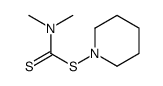 piperidin-1-yl N,N-dimethylcarbamodithioate结构式