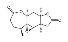 (1aS*,2α,6aβ,7aβ,10aβ,10bβ)-hexahydro-2,6a-dimethyl-6aH-furo[3,2-h]oxireno[f][l]benzoxepin-5,9(2H,10H)-dione Structure
