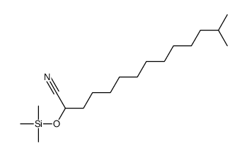13-methyl-2-trimethylsilyloxytetradecanenitrile Structure