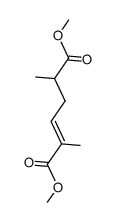 (E)-dimethyl 2,5-dimethylhex-2-enedioate Structure