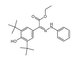 (3,5-Di-t-butyl-4-hydroxyphenyl)-(phenylhydrazono)-essigsaeure-aethylester结构式
