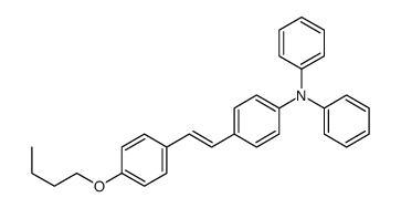 4-[2-(4-butoxyphenyl)ethenyl]-N,N-diphenylaniline Structure