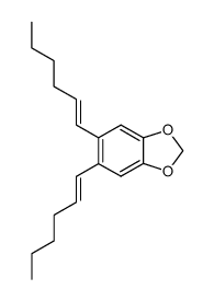 5,6-di(hex-1-en-1-yl)benzo[d][1,3]dioxole结构式