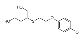 2-((2-(4-methoxyphenoxy)ethyl)thio)butane-1,4-diol Structure