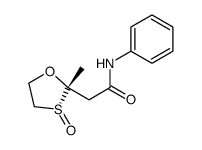 cis-2-methyl-N-phenyl-1,3-oxathiolane-2-acetamide 3-oxide Structure