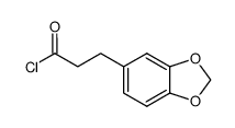 (3,4-methylenedioxy)phenylpropionic acid chloride Structure