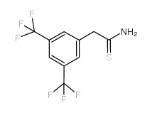 2-[3,5-双(三氟甲基)苯基]硫代乙酰胺结构式