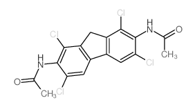Acetamide,N,N'-(1,3,6,8-tetrachlorofluoren-2,7-ylene)bis- (7CI,8CI) Structure