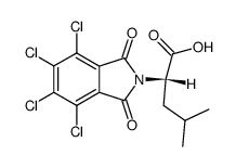 2-(tetrachlorophthalimidyl)-4-methylpentanoic acid结构式